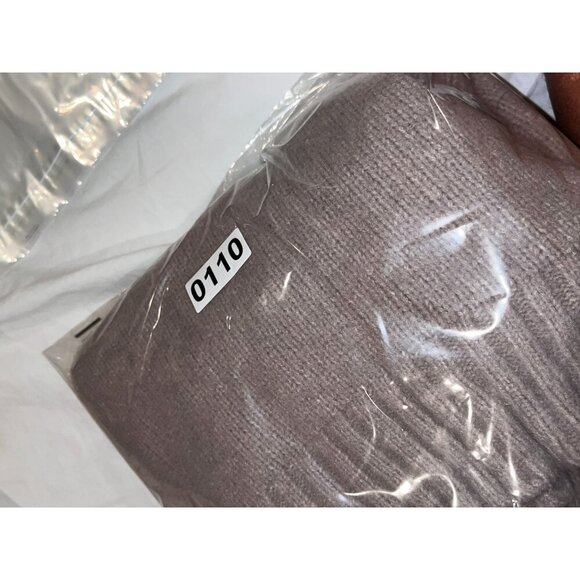 Zara Brown Cropped Turtleneck Puff Sleeves & Ribbed Cuffs Women's Sweater Size M - Picture 9 of 9